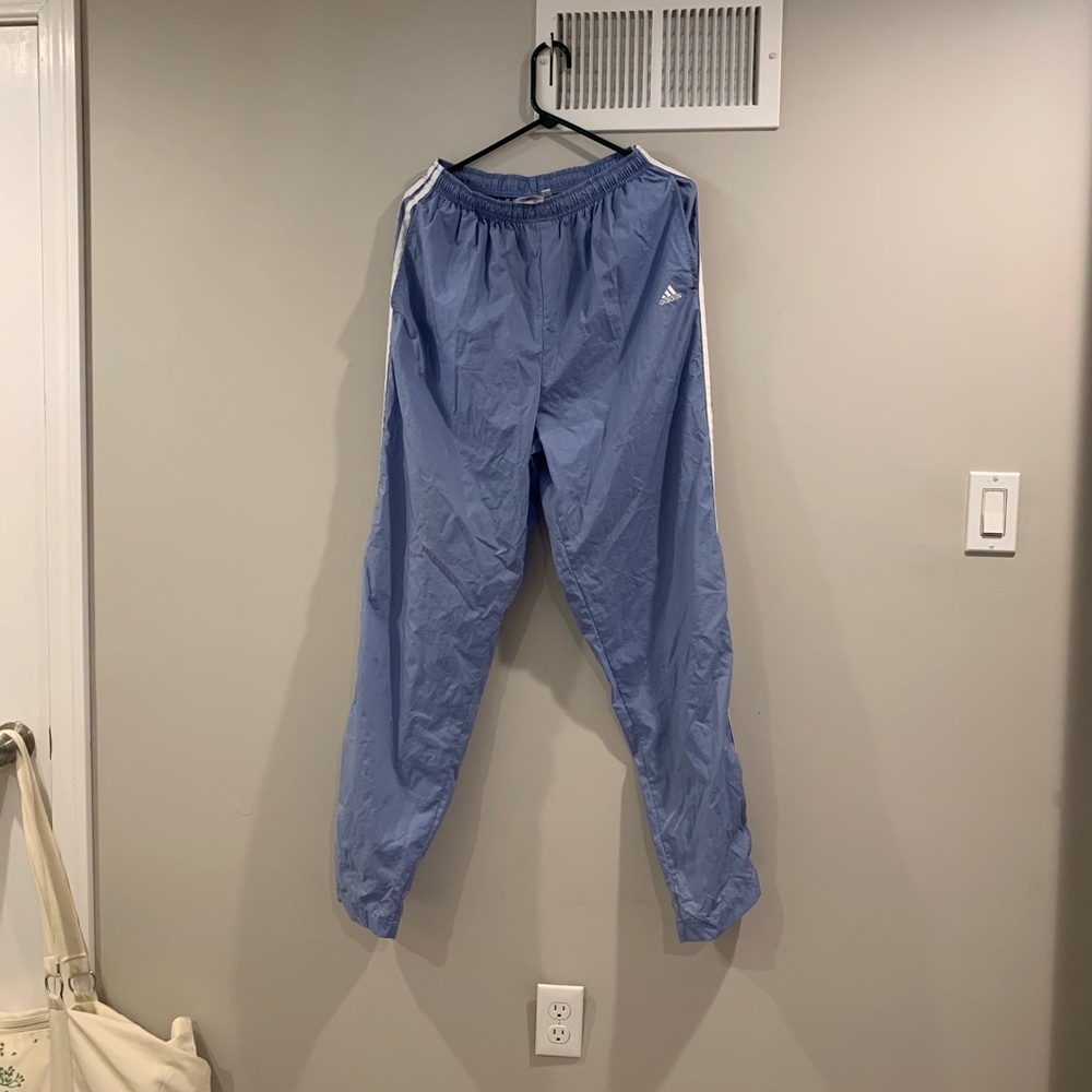 Light Blue XL Adidas Nylon pants